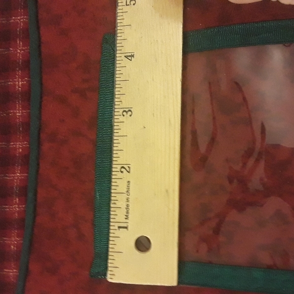 Current Cat Christmas Stocking..  Berry Plaid OS NWOT - Picture 9 of 10